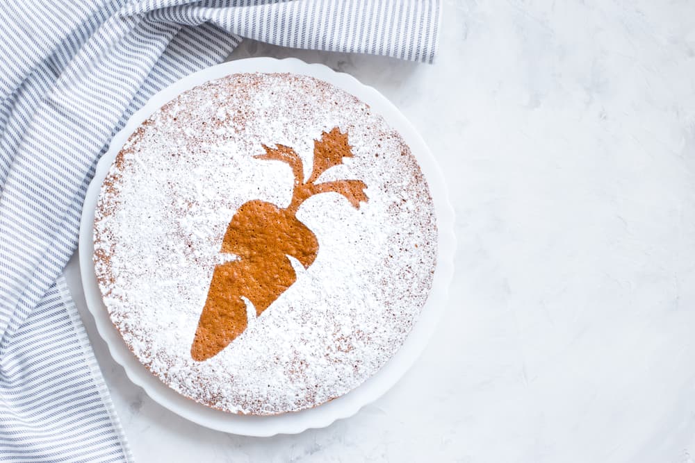 Torta di carote con farina di farro
