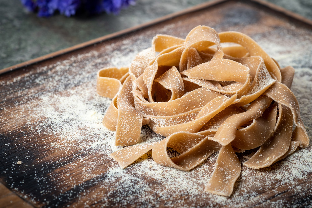 Tagliatelle con farina di castagne