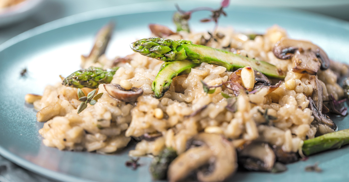 Risotto verdure e funghi