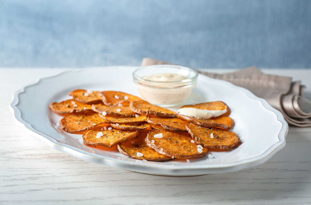 Chips di patate dolci