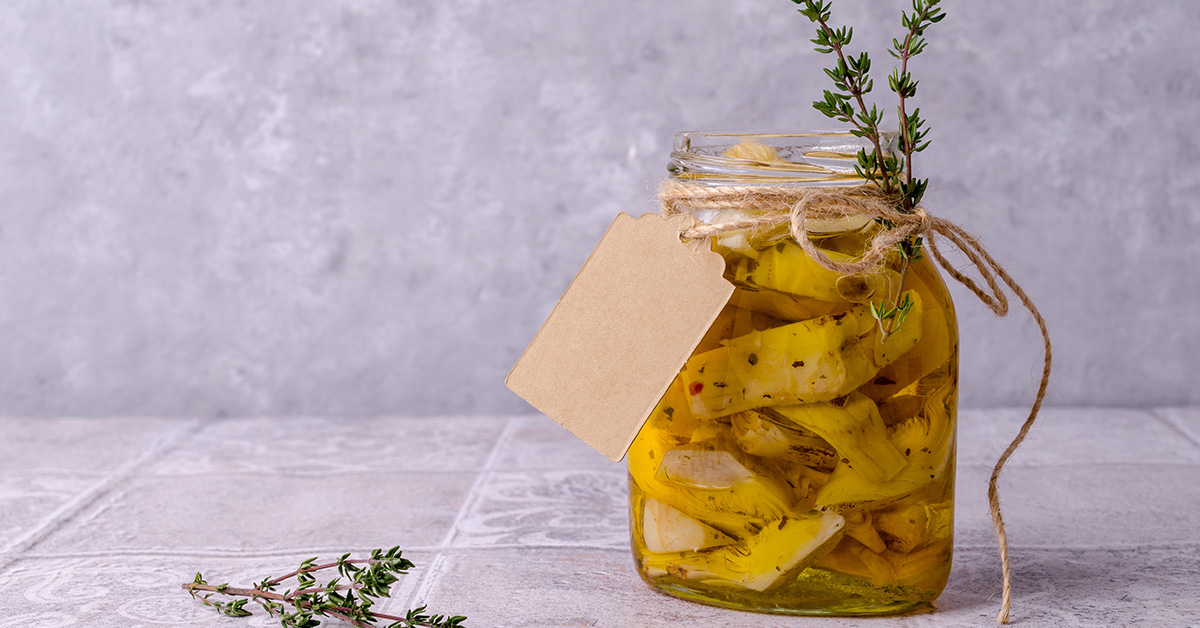 carciofino sottolio con erbe aromatiche