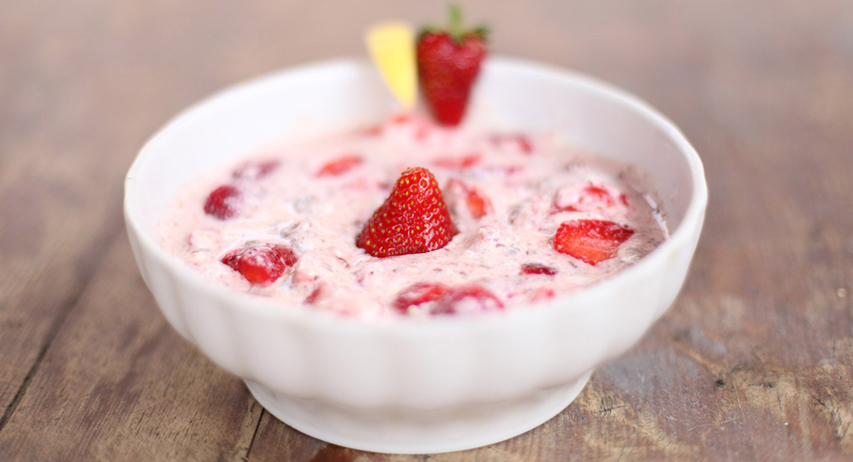 Crema Budwig alle fragole