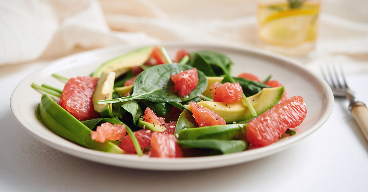 Insalata di pompelmo e avocado