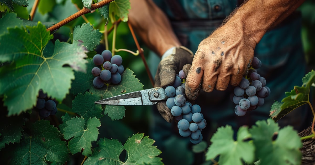 Raccolta dell'uva, per la vendemmia