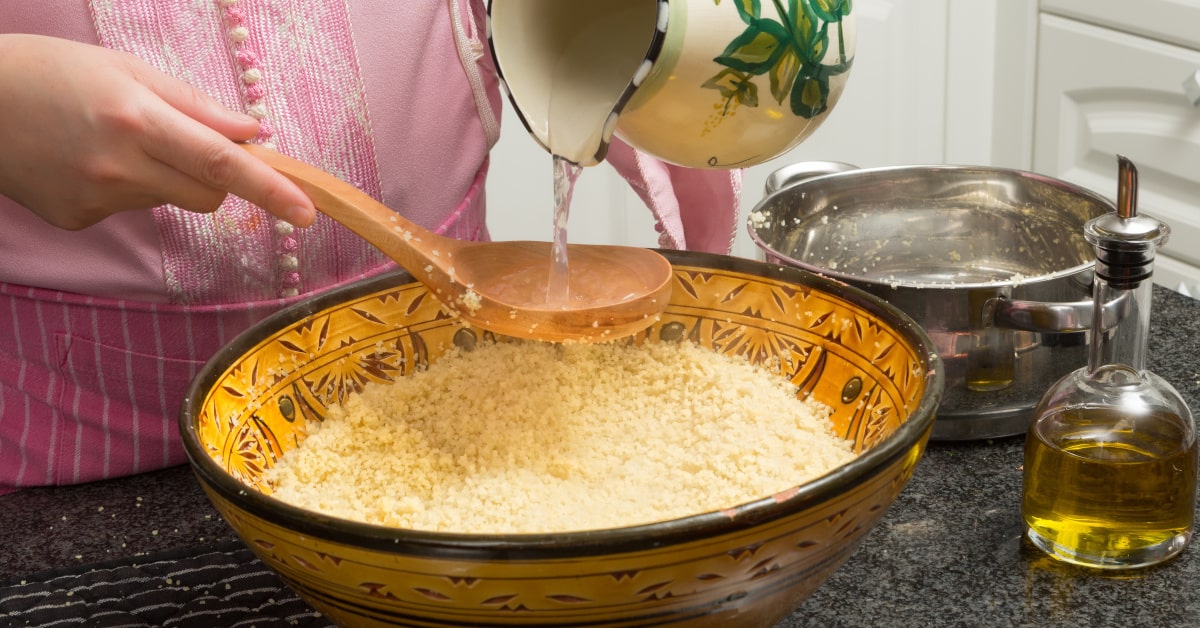 Cottura del cous cous metodo siciliano