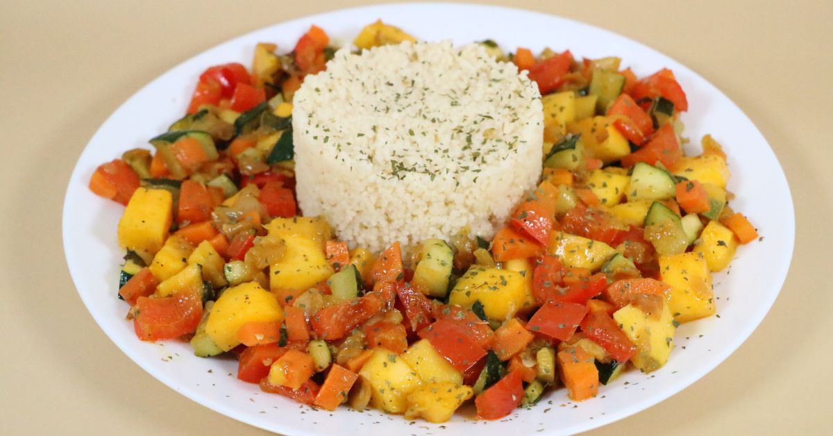 Cous cous con verdure e mango