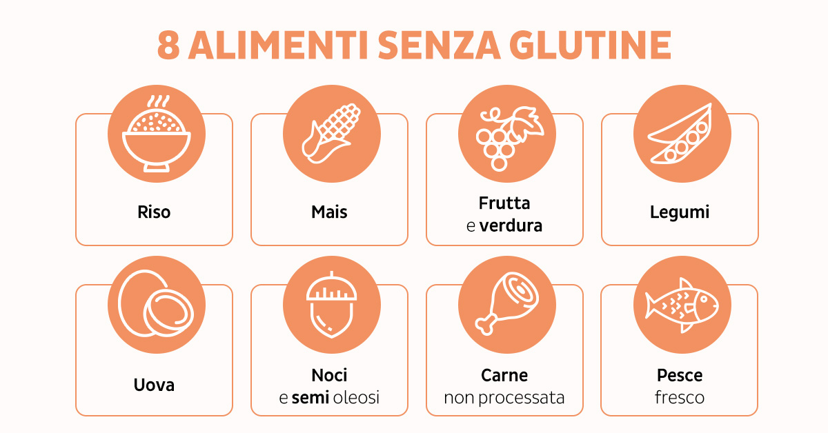 8 alimenti senza glutine