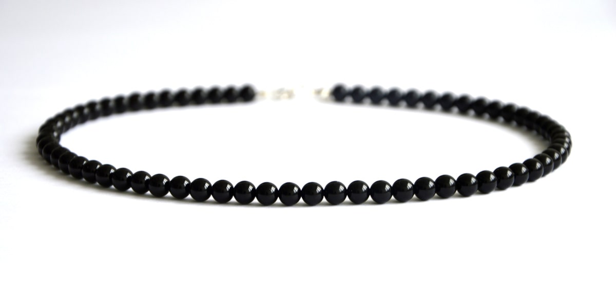 Bracciale di onice nero
