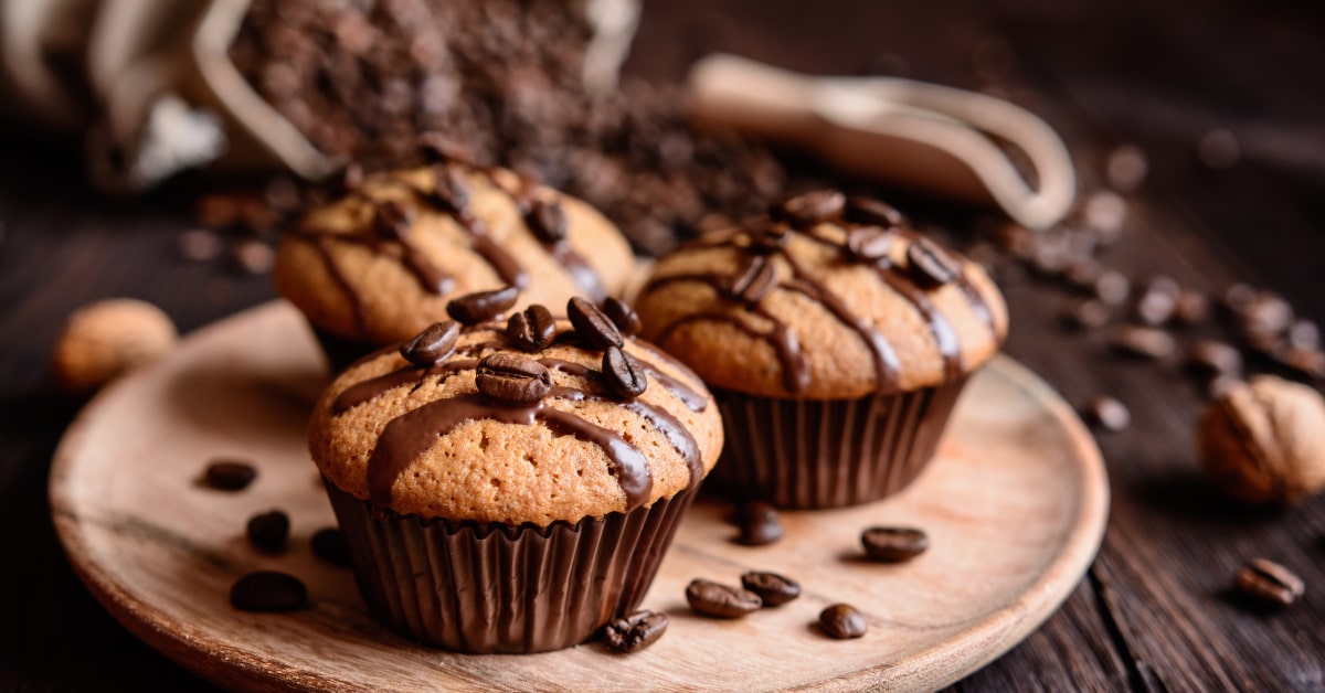 Muffin al caffè e noci