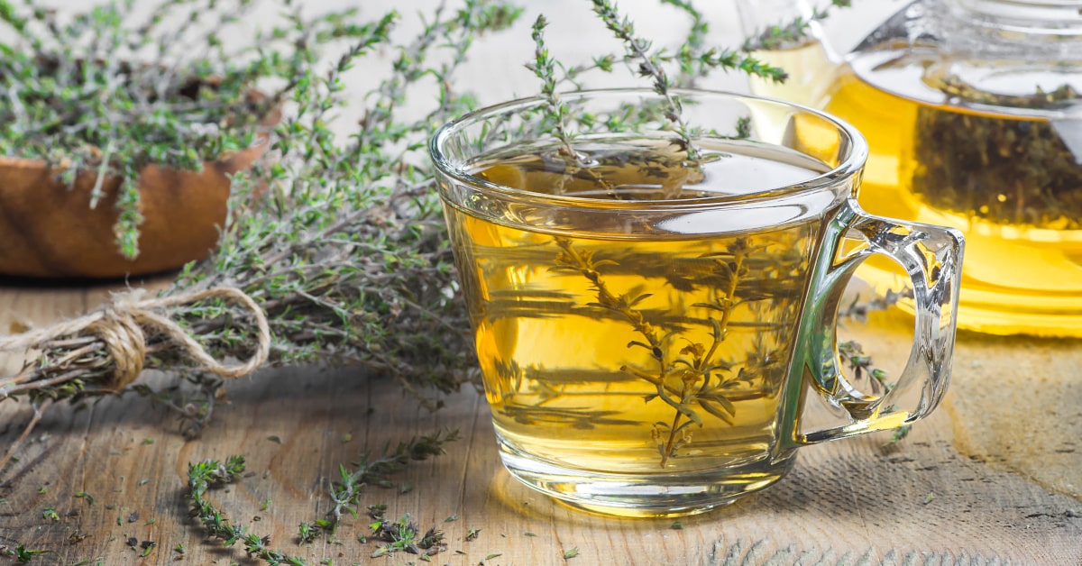 Infuso al timo, miele e limone