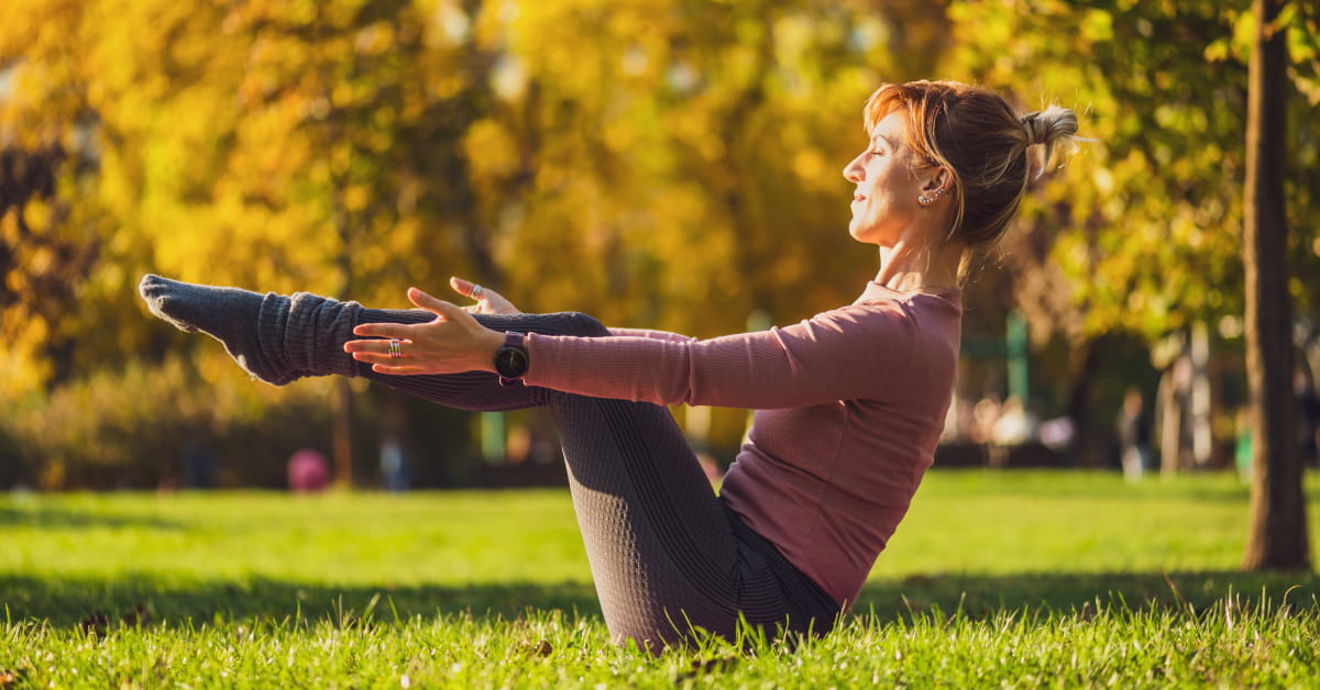 Navasana (posizione della barca) per riequilibrare il terzo chakra