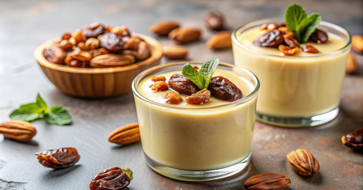 Crema ai datteri e olivello spinoso