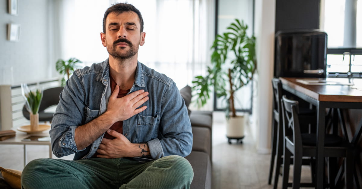 Esercizi di respirazione profonda per l'ansia