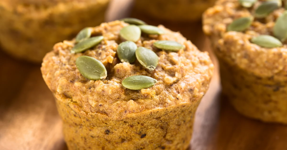 Muffin con semi di zucca