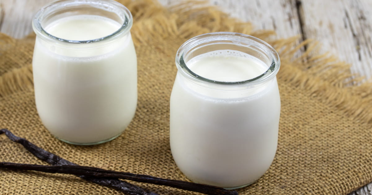 Yogurt fatto in casa con fermenti lattici vivi