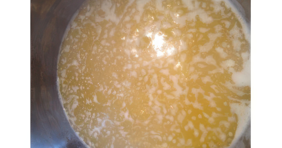 Come preparare il burro ghee a casa: fase 2
