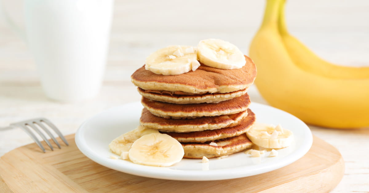 Pancake proteici di avena e banana