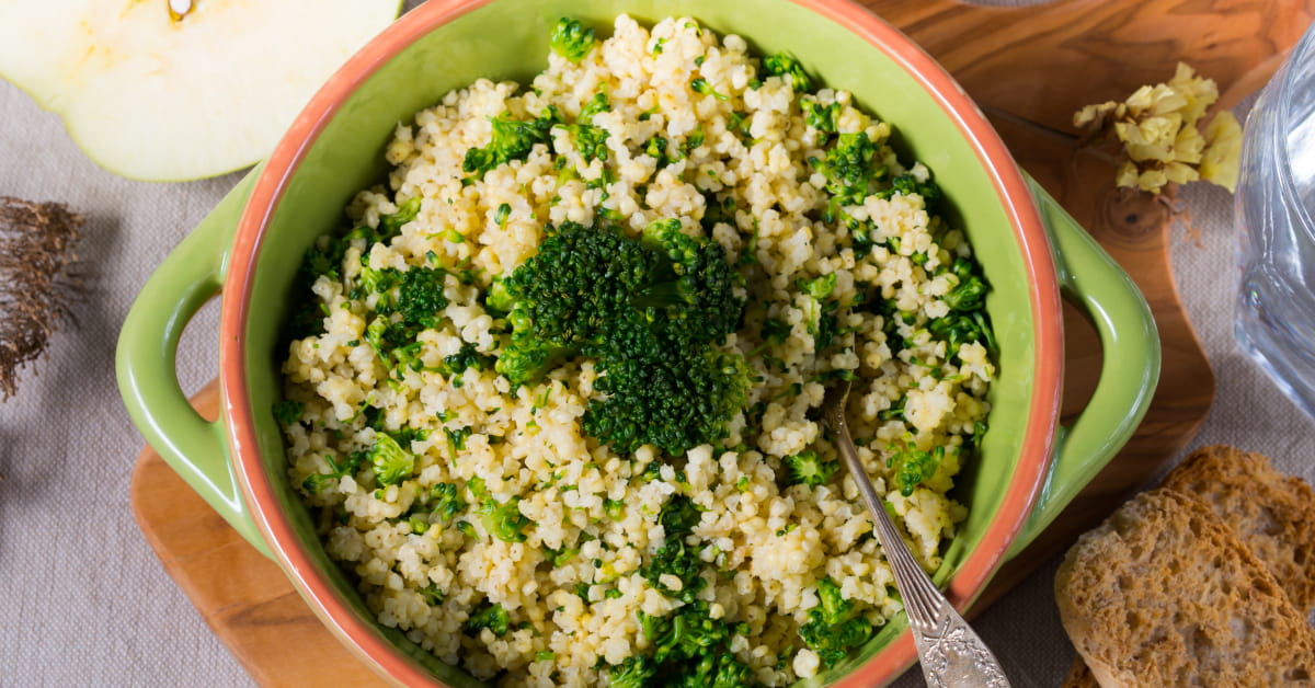 Ricetta con senape, miglio e broccoli